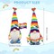 Pride Rainbow Gnome Plush Set – 2PCS Love Gay Stuffed Plush Gnomes for Home Decor – Rainbow Queer Lesbian LGBT Flag Signs – LGBTQ Pride Month Indoor, Office & Shelf Decorations